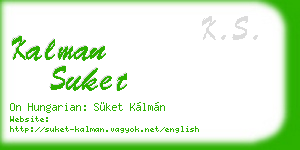 kalman suket business card